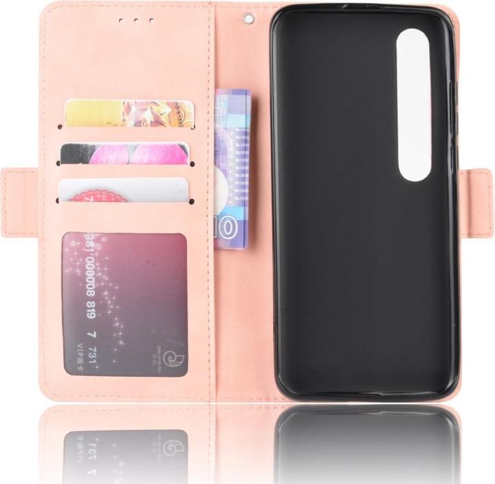 Actual product image Cover-Discount Xiaomi Mi 10 / 10 Pro - case with many card slots pink (Xiaomi Mi 10)