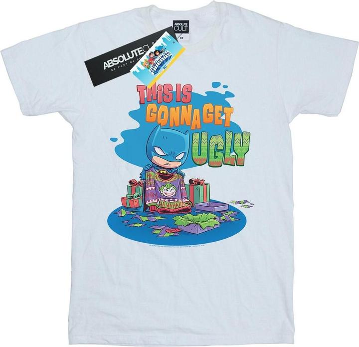 Actual product image Mens Super Friends Batman Joker Christmas Jumper T-Shirt (XL)