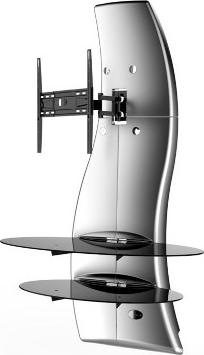 Actual product image Meliconi Ghost Design 2000 Rotation - TV wall mount - metallic silver (63", 30 kg)