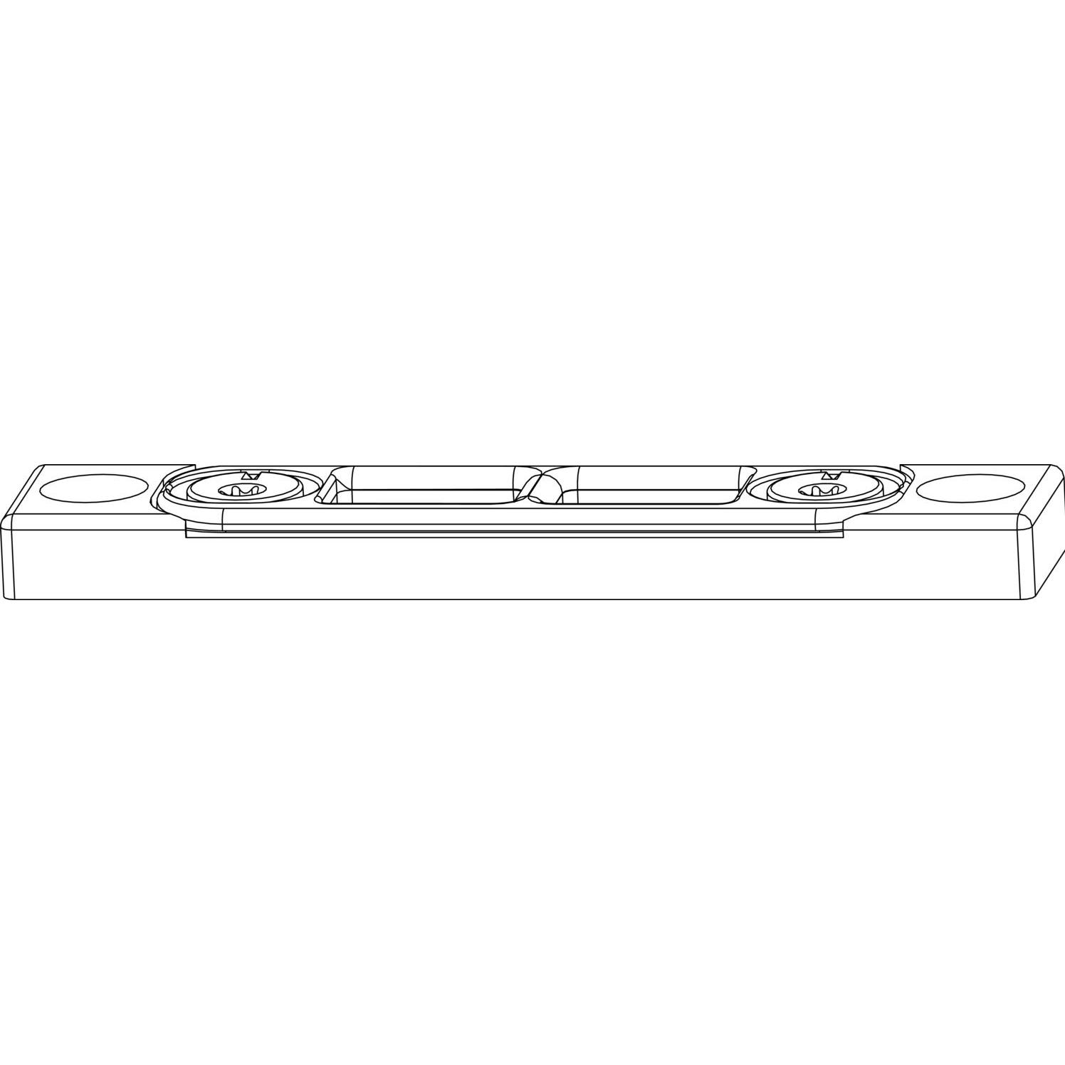 Maco, Türbeschlag + Scharnier, Riegelschliessteil Falzluft 12 mm glatt, Eurofalz 18 mm, 9V, +1mm (26745)