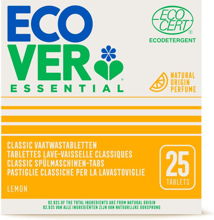 Produktbild Ecover Essential Zitrone (Tabs, 25 Waschgänge)