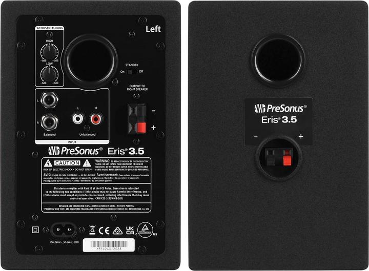 Productafbeelding PreSonus Eris 3.5 Active Media Reference 2e generatie (Actief, Paar, 2x 25 W)