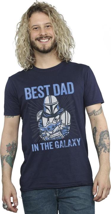 Produktbild Star Wars Mandalorian Best Dad Galaxy TShirt (5XL)