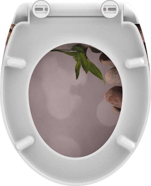 Produktbild Schütte WC Sitz Duroplast WC-Sitz STONE PYRAMID Absenkautomatik Schnellverschluss 82380 Asiatisch