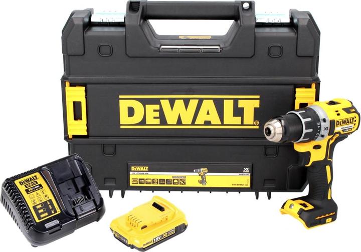 Produktbild DeWalt DCD 791 D1 Akku Bohrschrauber Brushless 18V 70 Nm + 1x Akku 2,0 Ah + 1x Schnelladegerät in TS