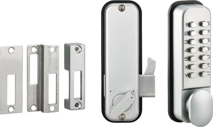 Actual product image Thirard Mechanical combination lock, chrome-plated, 8 digits