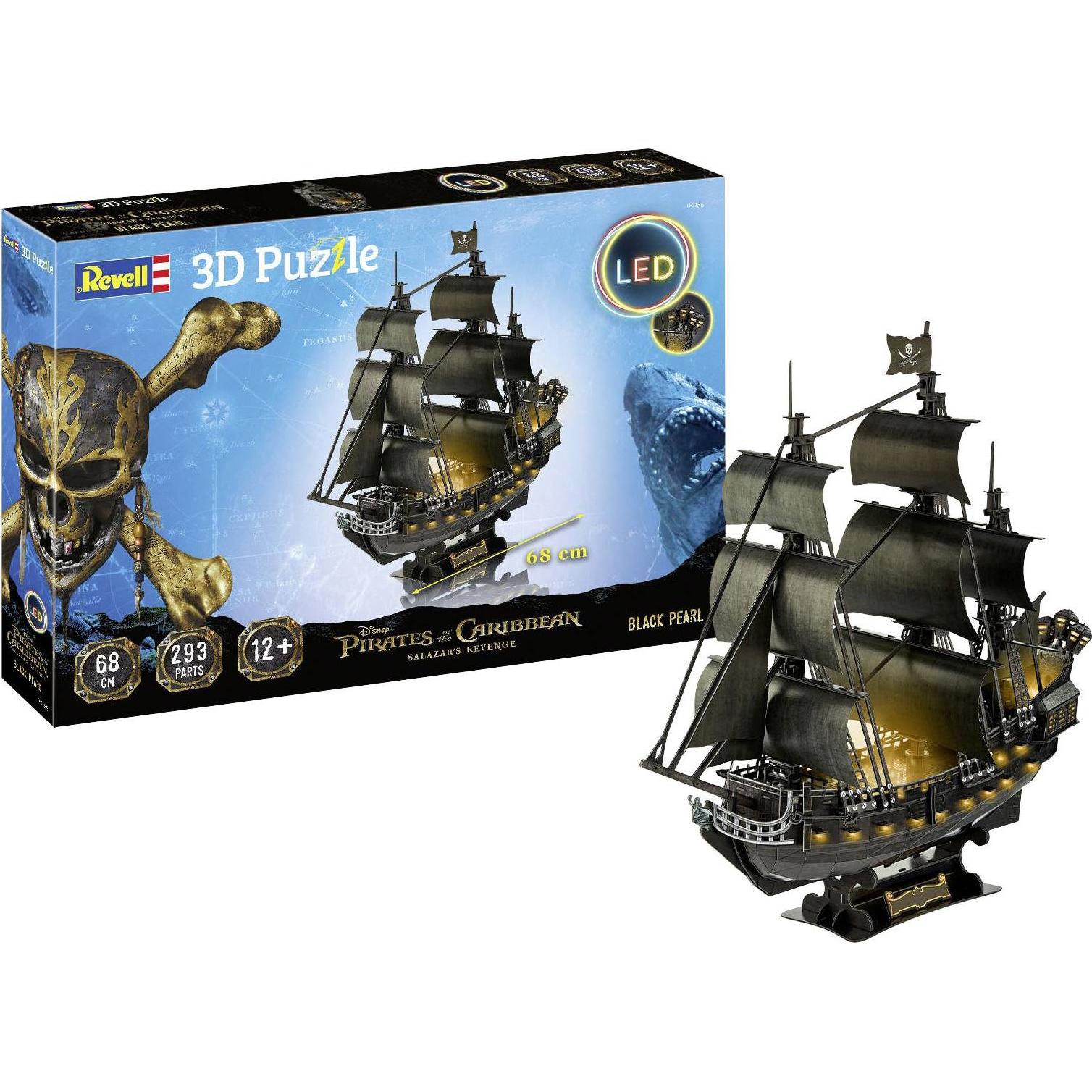 Revell 3D Puzzle perla nera LED (293 pezzi)