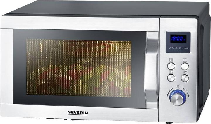 Image du produit Severin Microwave w/ceramic plate 900 watts 25 l - Steel (29070) (25 l)