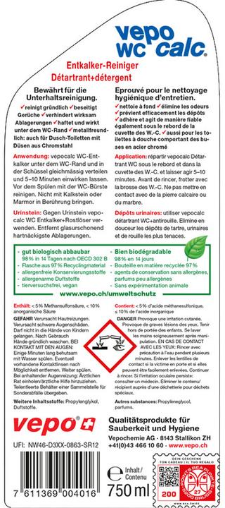 Produktbild Vepocalc WC-Entkalker