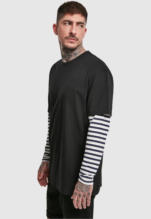 Image du produit Urban Classics Oversized Double Layer Striped LS Tee (L)