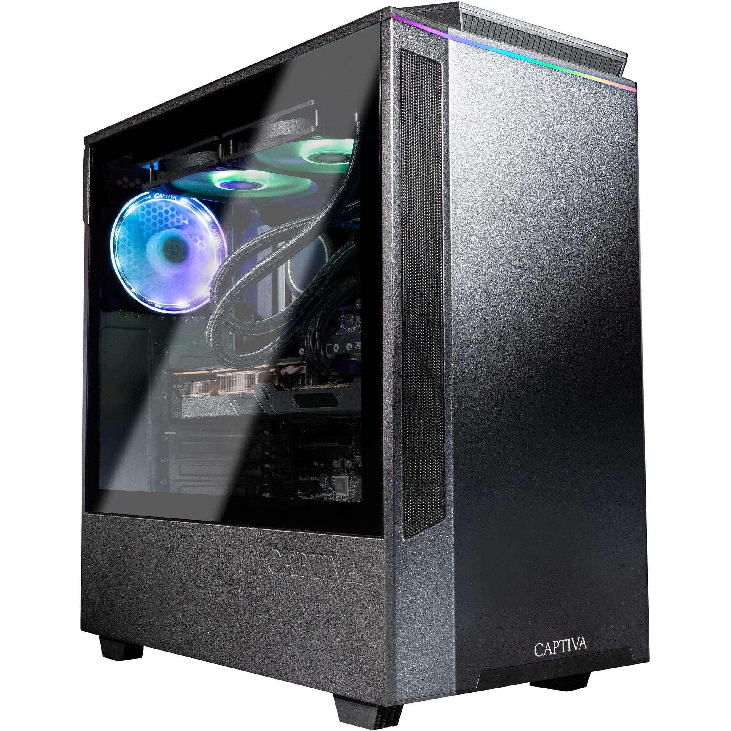 Captiva Workstation I78-512 Core i7 RTX 4060 (Intel Core i7-12700KF, 32 GB, 1000 GB, GeForce RTX 4060 Ti), PC, Schwarz