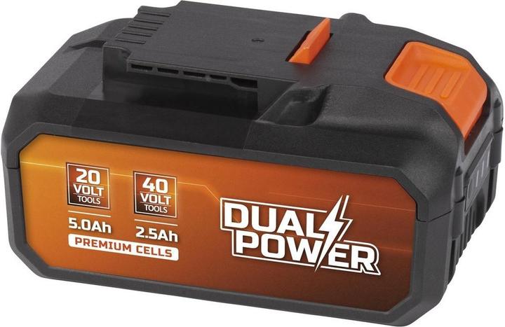 Actual product image Powerplus Dual Power POWDP9037 2x20V Accu - 2x20V Li-ion - 5.0/2.5Ah (40 V)