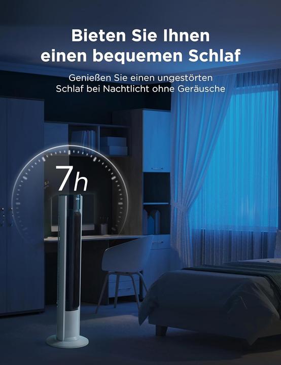 Actual product image Midea Turmventilator mit Fernbedienung und Timer (45 dB)