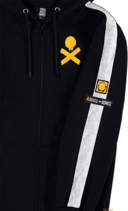 Actual product image Difuzed Skull and Bones Sweater à capuche Pirates Cross (M) (M)