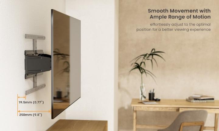 Actual product image equip Wall bracket 43"-90"/1TFT 50kg 1joint inclination bw (Wall, 50 kg, 43" - 90")