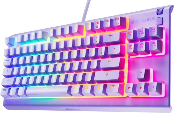 Image du produit SteelSeries Apex 3 TKL US, lavender (US, Filaire)
