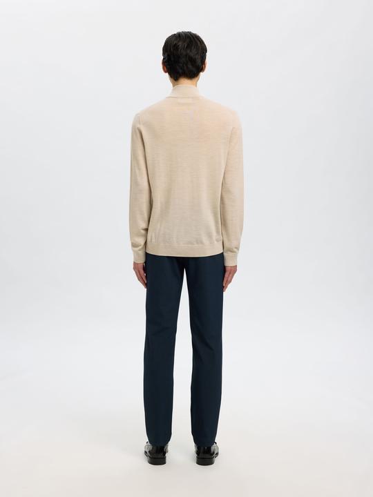 Actual product image Selected Homme Slhtray Ls Knit Merino Half Zip Noos (M)
