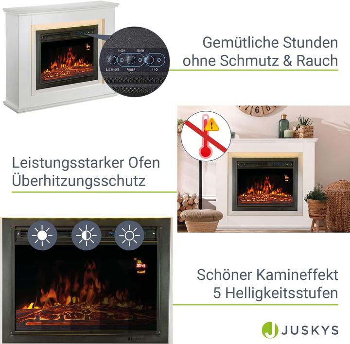 Actual product image Juskys Electric Fireplace