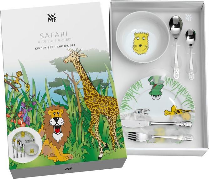 Produktbild WMF Kindergeschirr Kinderbesteck 6tlg Safari Edelstahl poliert spülmaschinengeeignet