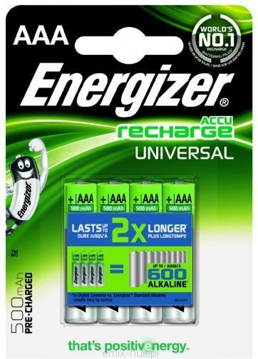 Productafbeelding Energizer Herladen Universeel (4 Pcs., AAA, 500 mAh)