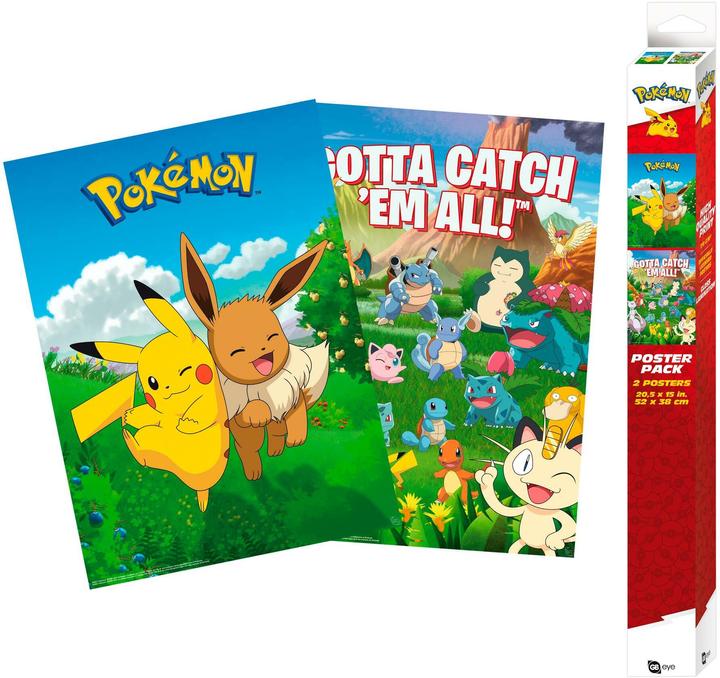 Immagine prodotto GB Eye Pokemon Set 2 Chibi Posters Environments (52x38)