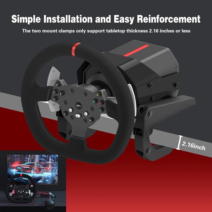 Immagine prodotto PXN Volante da gioco PXN-V10 (PC, PS3, PS4, Switch, Xbox One S, Xbox One X)