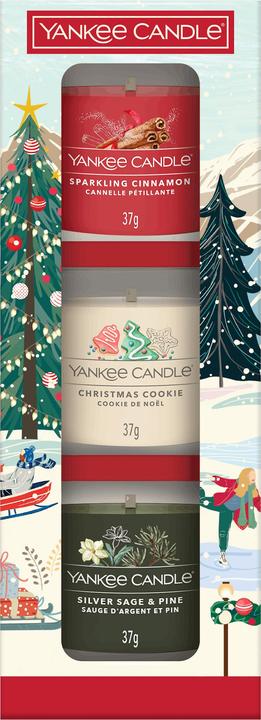 Yankee Candle Après Ski, 3 Filled Votivekerzen, Geschenkset (3-teilig) (37 g)