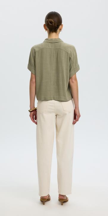 Immagine prodotto Selected Slfviva Ss Cropped Shirt Noos (40)