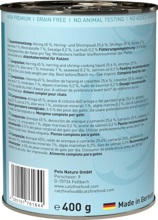 Produktbild Catz Finefood No.13 Hering & Krabben (Adult, 1 Stk., 400 g)