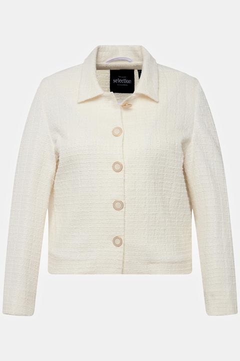 Actual product image Ulla Popken Textured Boucle Jacket (60)