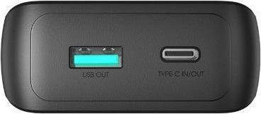 Actual product image Joyroom 30W 20000mAh mini Power Bank with built-in Cables, USB-A & USB-C - Black (10000 mAh, 30 W, 37 Wh)