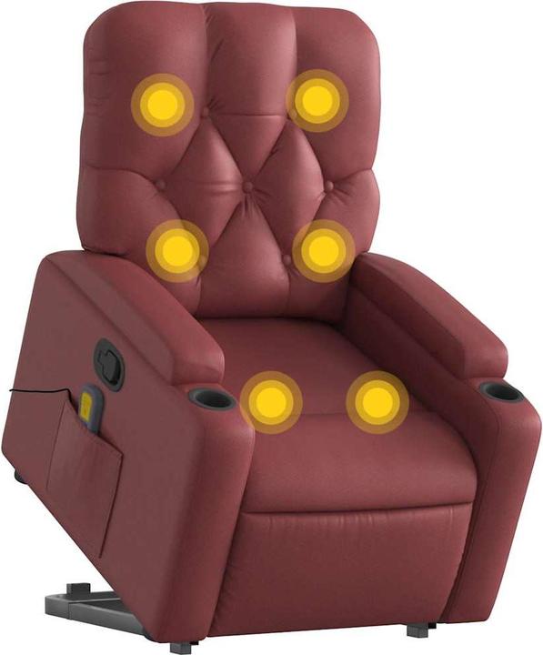 Produktbild vidaXL Massagesessel mit Aufstehhilfe Kunstleder