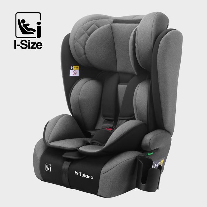 Productafbeelding Tulano Autositz Zooma 25 Grau-Schwarz (Kinderzitje, ECE R129/i-Size standaard)