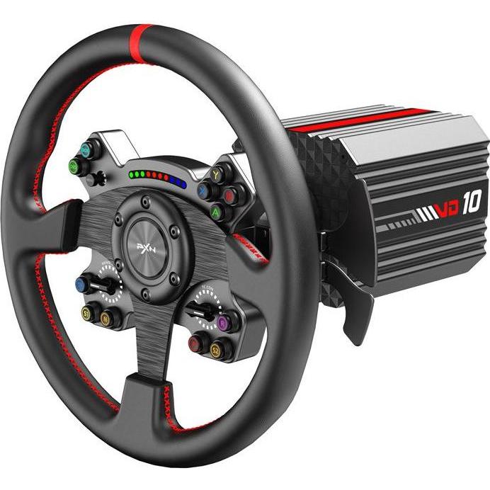 PXN VD10 CS base steering wheel (PC), Controller gaming, Nero