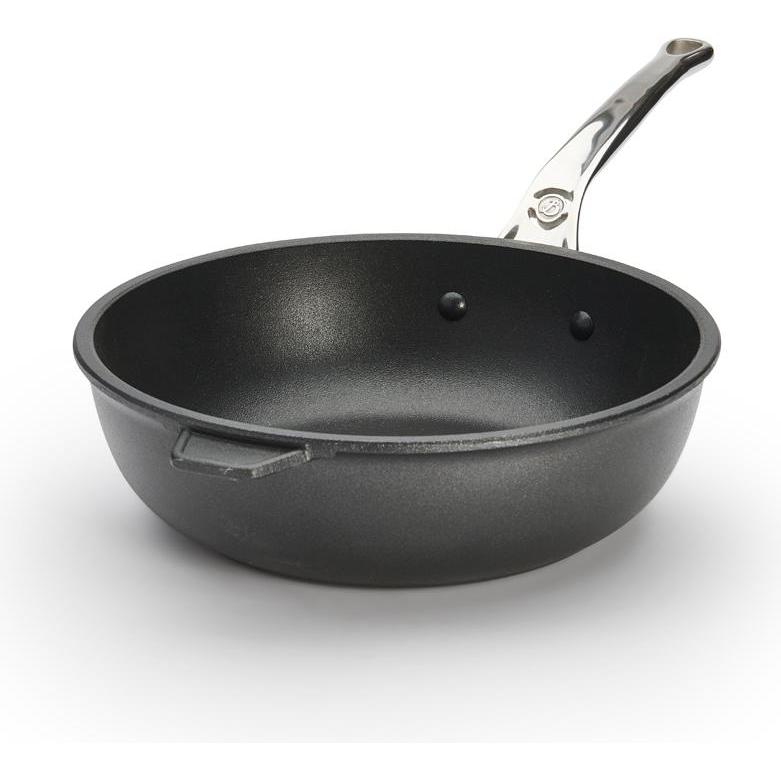 Thumbnail - de Buyer Choc Extreme Sauteuse Antihaft mit Edelstahlgriff, Induktion, Pfanne + Kochtopf, Schwarz