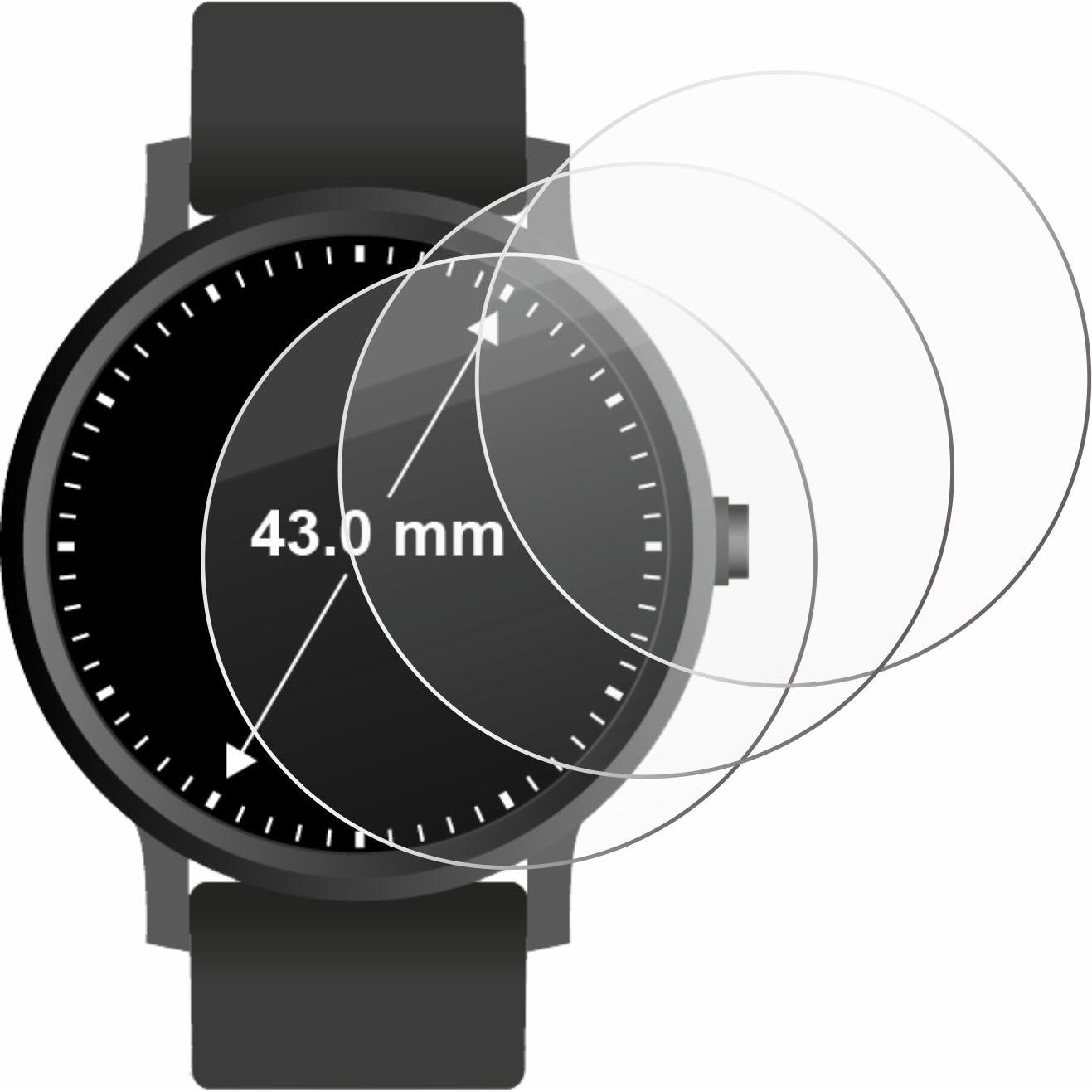 Thumbnail - Savvies Panzerglas Hartglas Displayschutz, Smartwatch Schutzfolie, Transparent