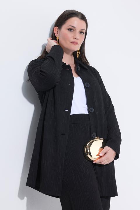 Actual product image Ulla Popken Zebra Texture Shacket (54)