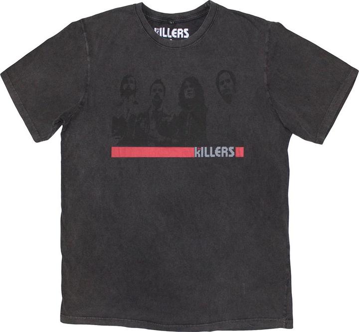 The Killers Band Photo Mono Stone Wash