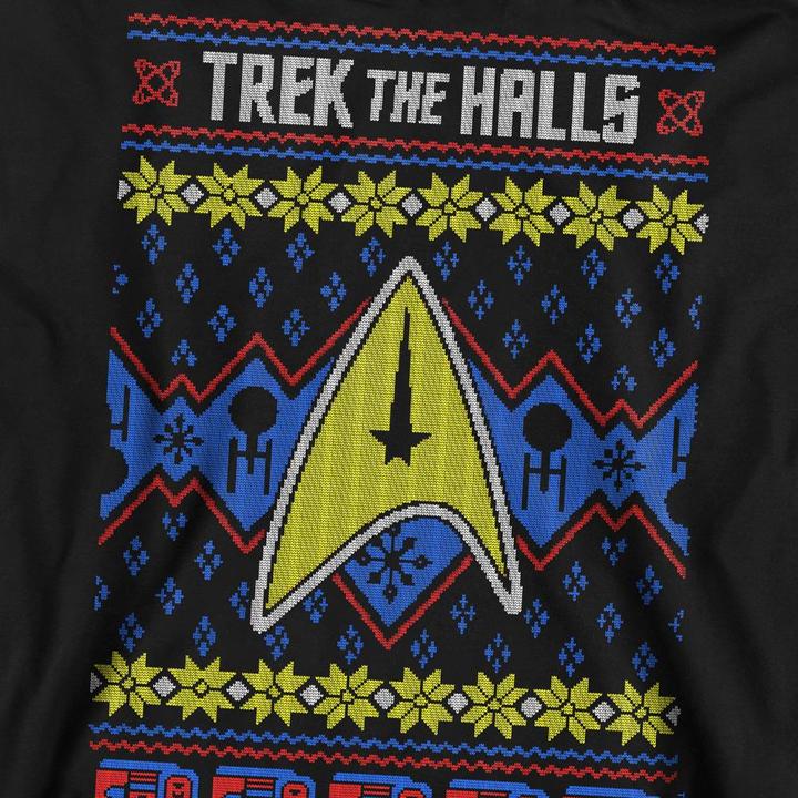 Produktbild Trek the Halls Ugly Sweatshirt weihnachtliches Design (S)