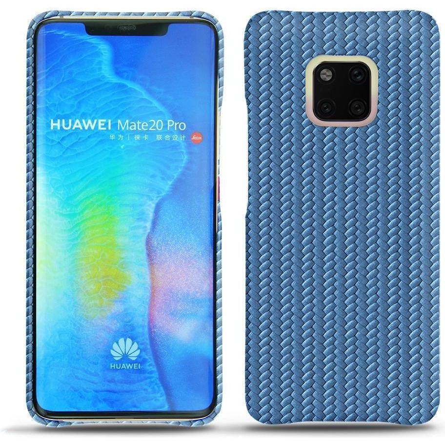 Noreve Lederschutzhülle (Huawei Mate 20 Pro), Smartphone Hülle, Blau