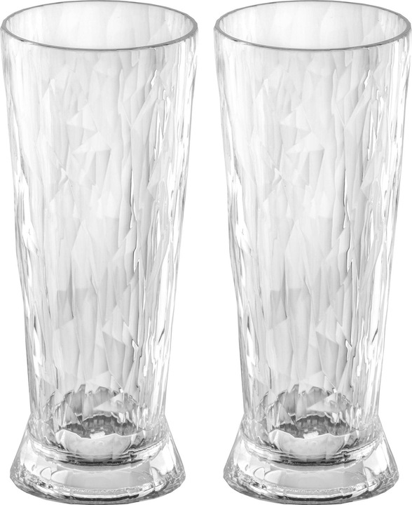 Immagine prodotto Koziol Bicchiere da birra Superglas Club No. 10, 300 ml, 2 pezzi (0.30 l, 2 x)