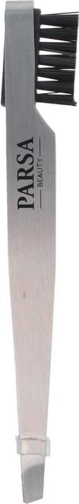 Immagine prodotto Parsa Beauty Pinzetta Parsa 2in1 con pennello per sopracciglia, argento
