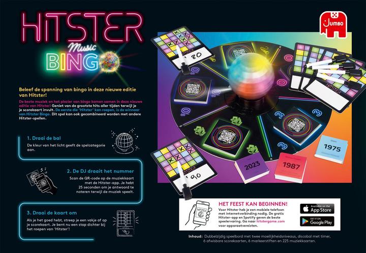 Actual product image Jumbo Hitster Bingo Nl (Dutch, 2 - 10 Players)