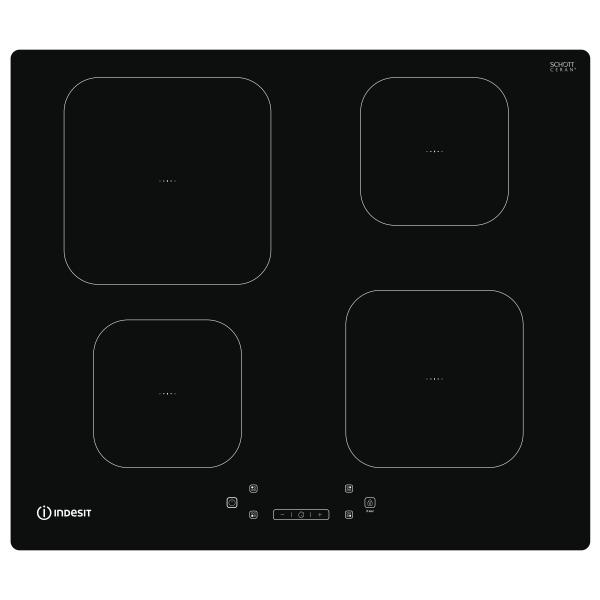 Indesit IS 83Q60NE, Piano di cottura, Nero