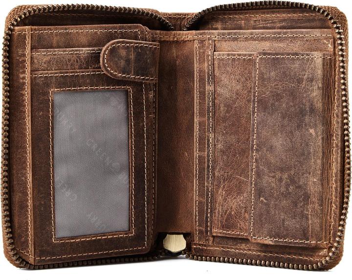 Produktbild Greenburry Huntsman Geldbörse RFID Schutz Leder 10 cm