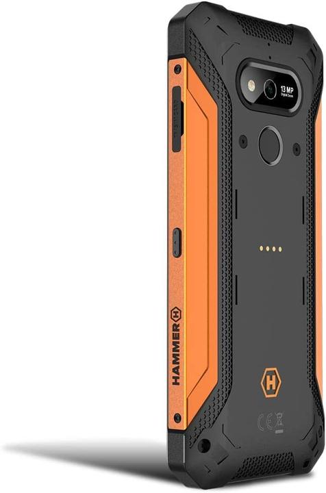 Actual product image Myphone HAMMER Explorer (5.72 inch) Dual SIM Android 9.0 USB Type-C (32 GB, Black, Orange, Dual SIM, 4G)
