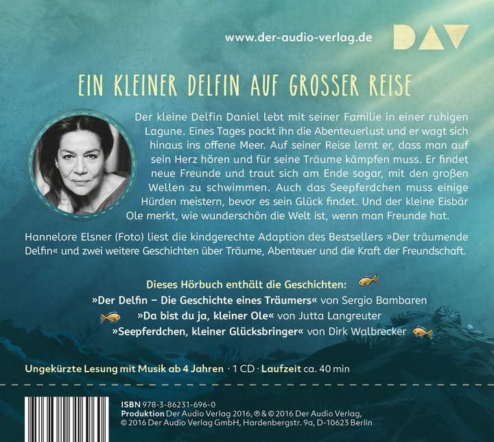Actual product image The Dolphin-The Story Of A Dreamer (Sergio Bambaren, Hannelore Elsner, German)