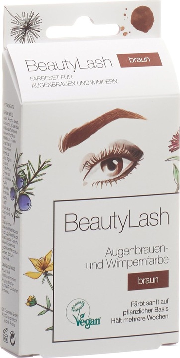 Image du produit BeautyLash Kit de teinture végétalienne pour les sourcils et les cils (marron) (Marron)