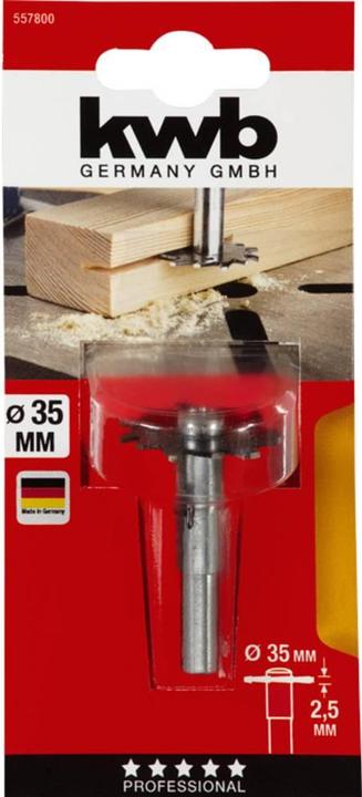 Productafbeelding kwb 557800 Groeffrees 2,5 mm lengte 30 mm 1 stuk