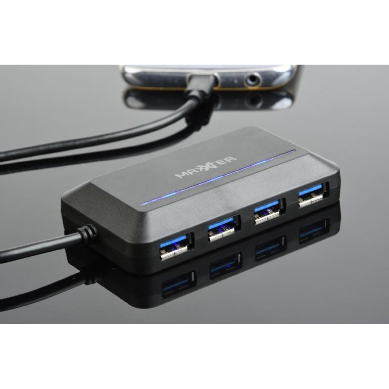 Thumbnail - Gembird I/O HUB USB-C 4PORT/ACT-HUB3C-4P (USB-C, 4 Ports), Dockingstation + USB Hub, Schwarz